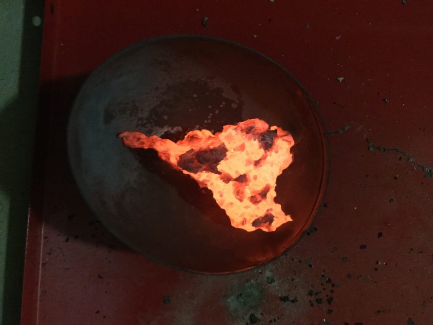 Heilessenz Kupferstein bei 1000°C